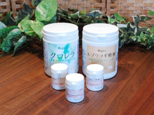 健康食品　クロレラ＋エゾウコギ根粒＋ビタミンB群＋ビタミンE＋亜鉛のセット