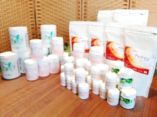 健康食品　クロレラ＋エゾウコギ根粒＋ビタミンB群＋ビタミンＣ＋ビタミンＥ＋亜鉛＋シナジープロテインのセット